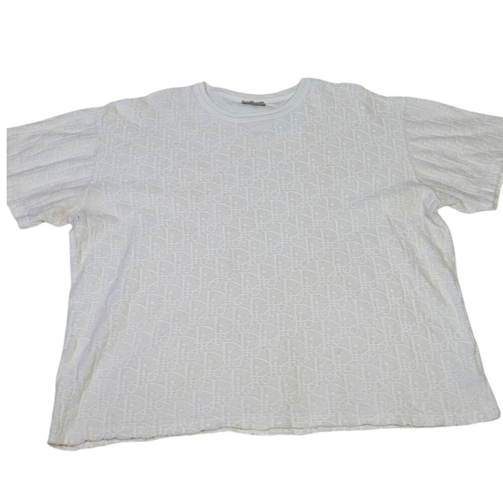 Christian Dior Oblique Terry T Shirt Ivory Italy